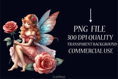 Valentine Fairy Girl Clipart Bundle - CraftNest - Digital Crafting and Art