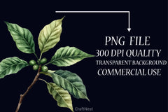 Boho Cafe Core Coffee Clipart Bundle - CraftNest - Digital Crafting and Art