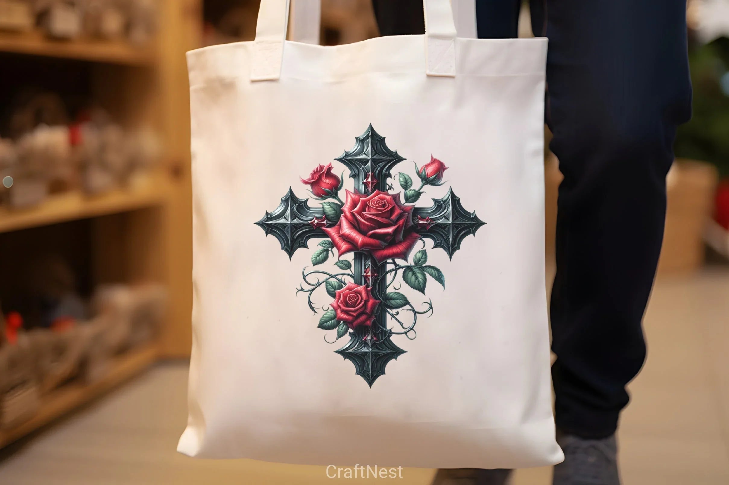 Gothic Cross & Rose Clipart Bundle - CraftNest - Digital Crafting and Art