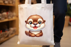 Cute Otter Clipart Bundle - CraftNest - Digital Crafting and Art