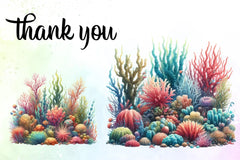 Colorful Coral Reef Sea Shell Clipart Bundle - CraftNest - Digital Crafting and Art