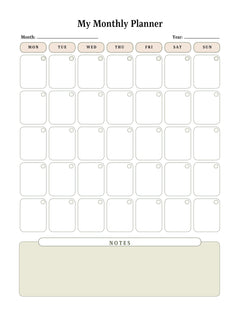 Planner and Calendar KDP Planner - CraftNest - Digital Crafting and Art