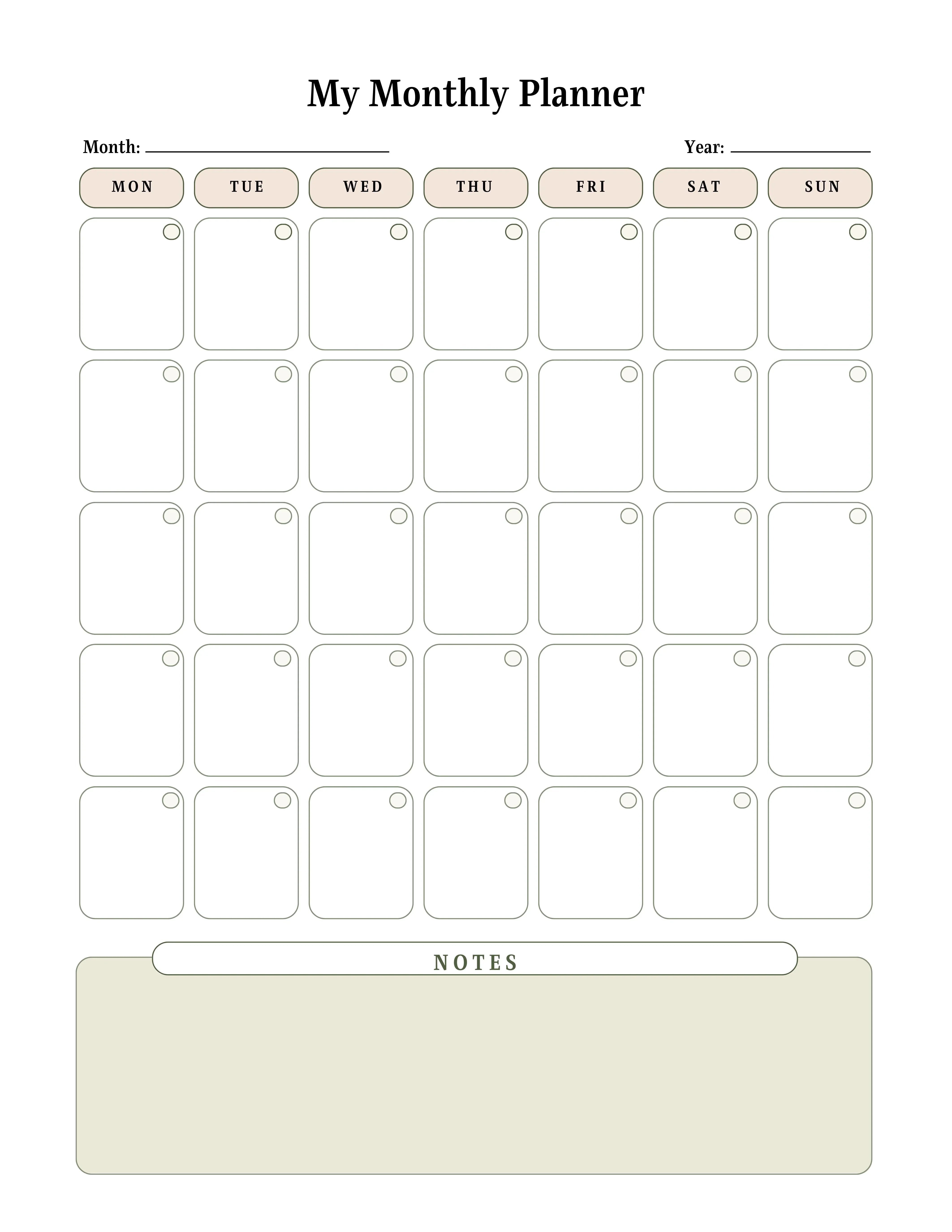 Planner and Calendar KDP Planner - CraftNest - Digital Crafting and Art