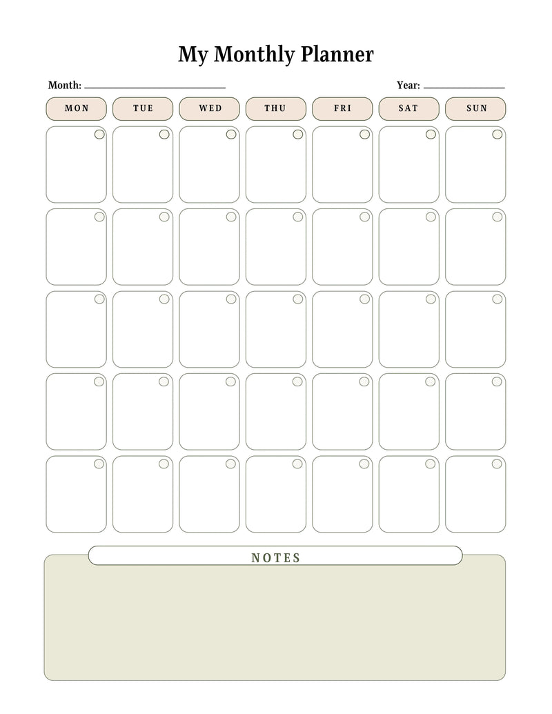 Planner and Calendar KDP Planner - CraftNest - Digital Crafting and Art