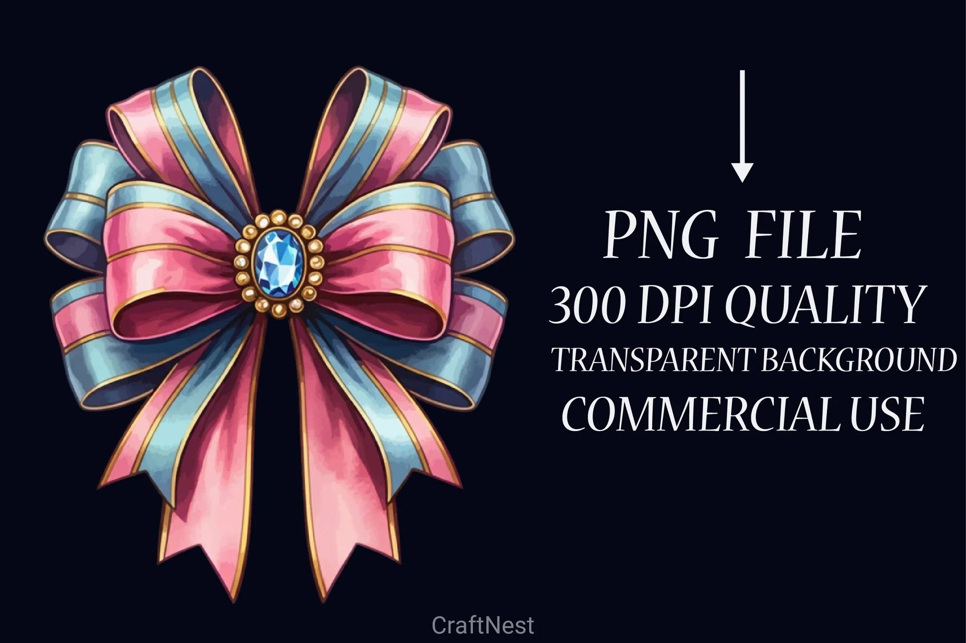 Coquette Bow Clipart Bundle 2 - CraftNest - Digital Crafting and Art