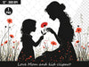 Love Mom And Kid Clipart Bundle