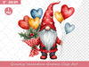Quirky Valentine Gnome Clip Art Clipart Bundle