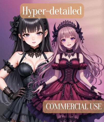 Gothic Lolita SVG Bundle - CraftNest - Digital Crafting and Art
