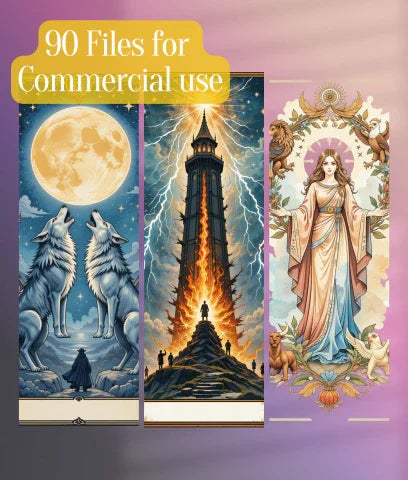 Tarot Bookmarks Junk Journal Clipart Bundle - CraftNest - Digital Crafting and Art