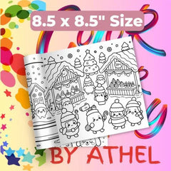 Whimsical Christmas Coloring Books Bundle - CraftNest - Digital Crafting and Art