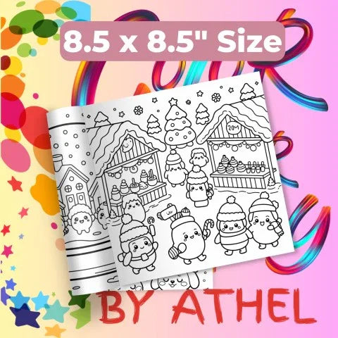 Whimsical Christmas Coloring Books Bundle - CraftNest - Digital Crafting and Art