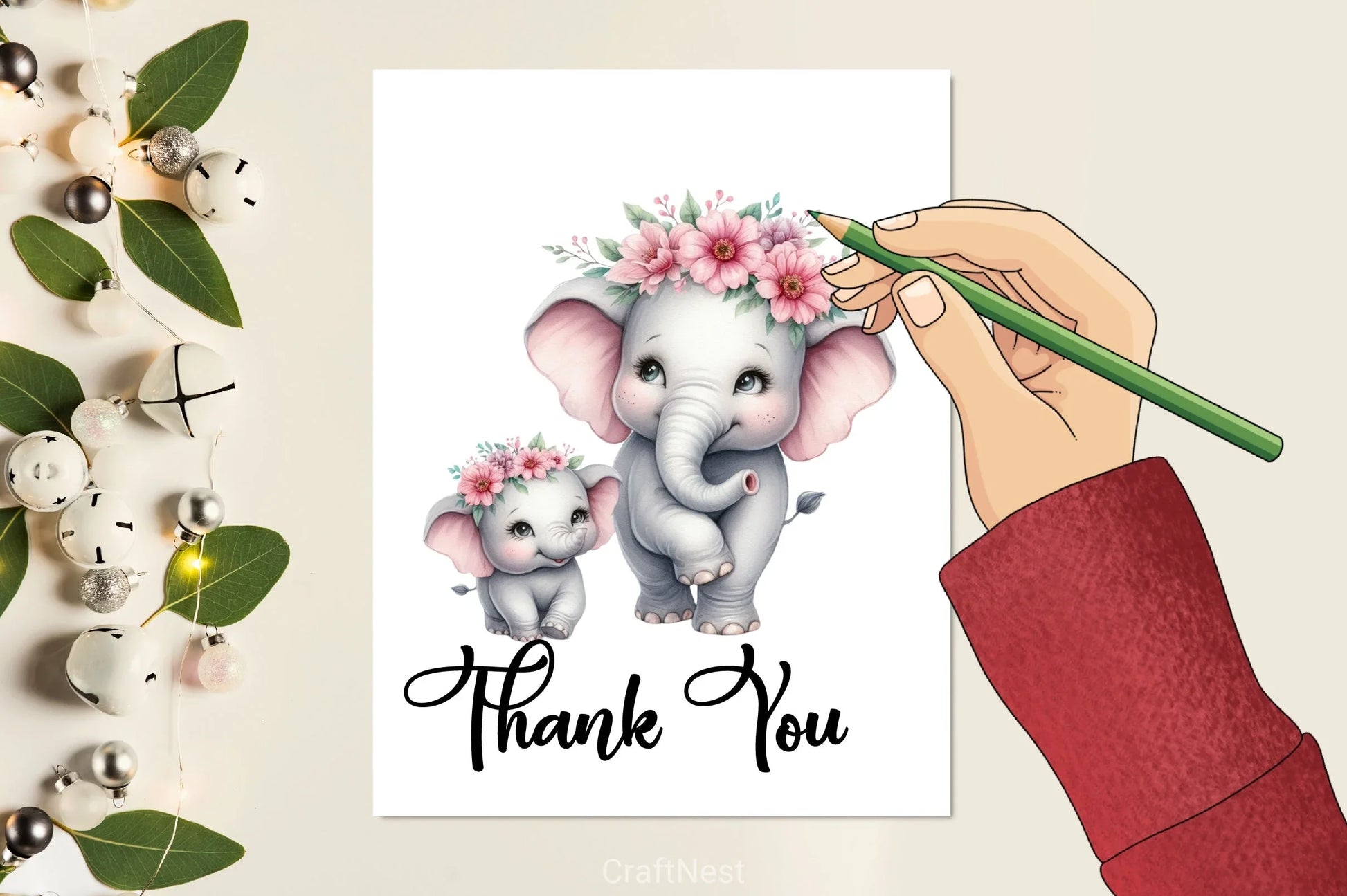 Mother's Day Elephant Clipart Bundle - CraftNest - Digital Crafting and Art