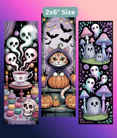 Creepy Cute Bookmark Bundle - Junk Journals Collection - CraftNest - Digital Crafting and Art