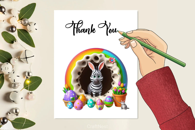 Easter Animal Hole Clipart Bundle - CraftNest - Digital Crafting and Art