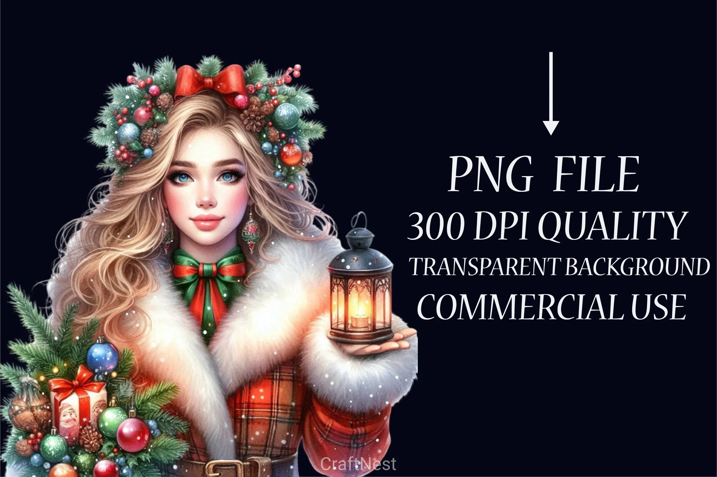 Vintage Christmas Clipart Bundle - CraftNest - Digital Crafting and Art