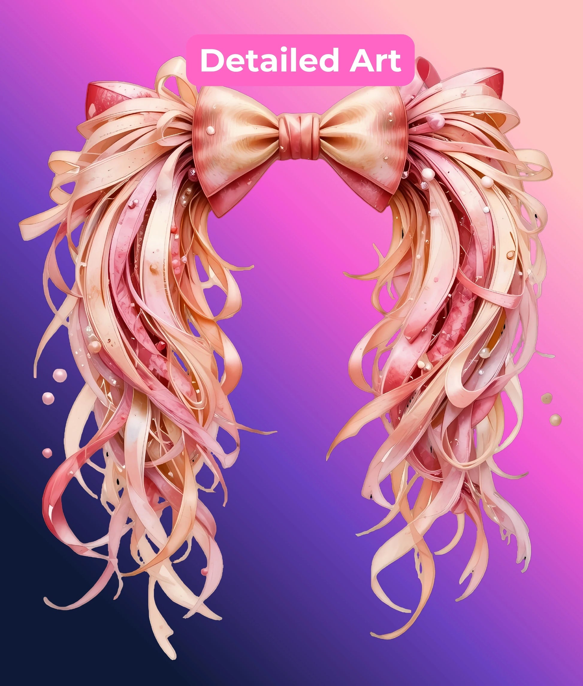 Messy Coquette Holiday Bows Clipart Bundle - CraftNest - Digital Crafting and Art