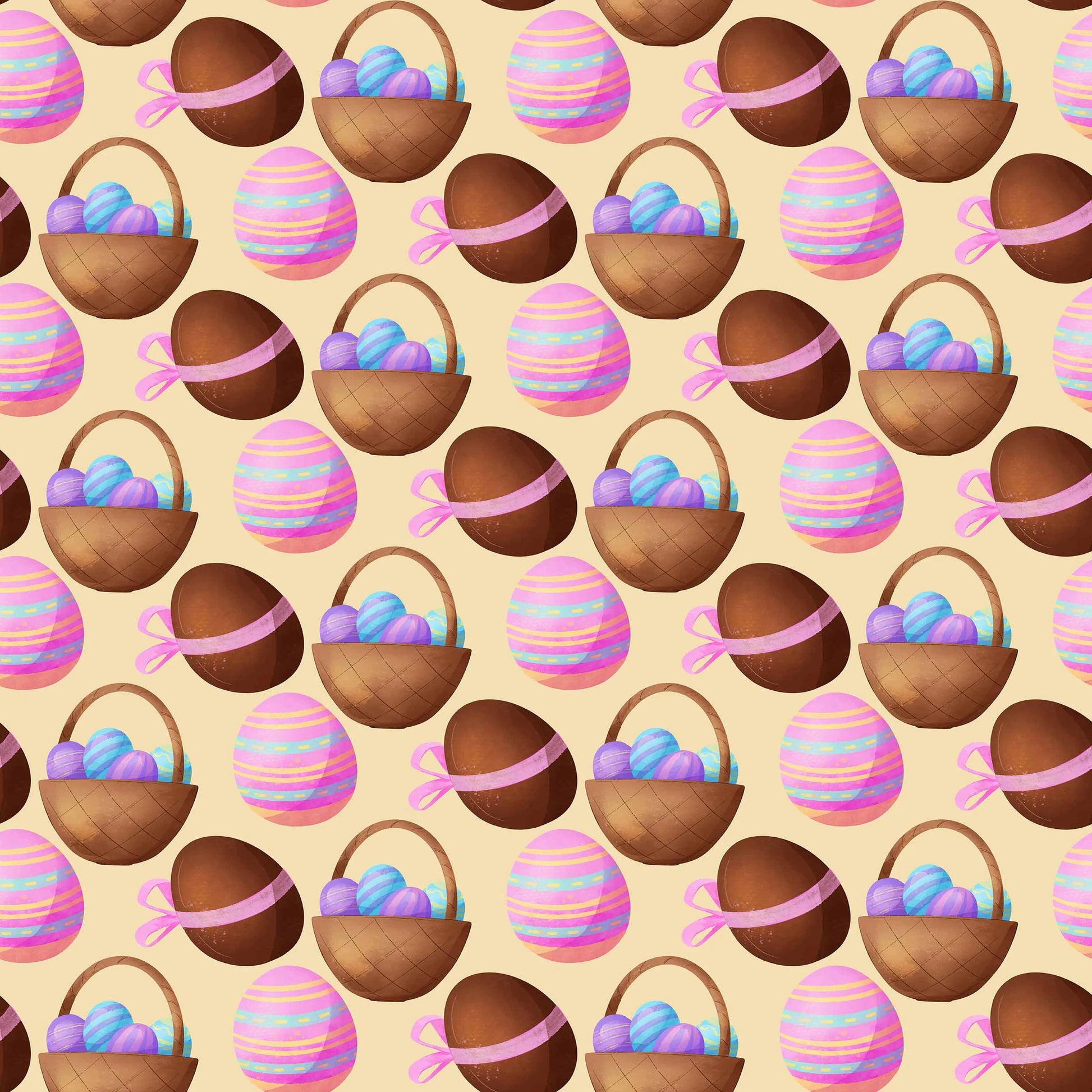 Watercolor Easter Seamless Digital Paper - CraftNest - Digital Crafting and Art