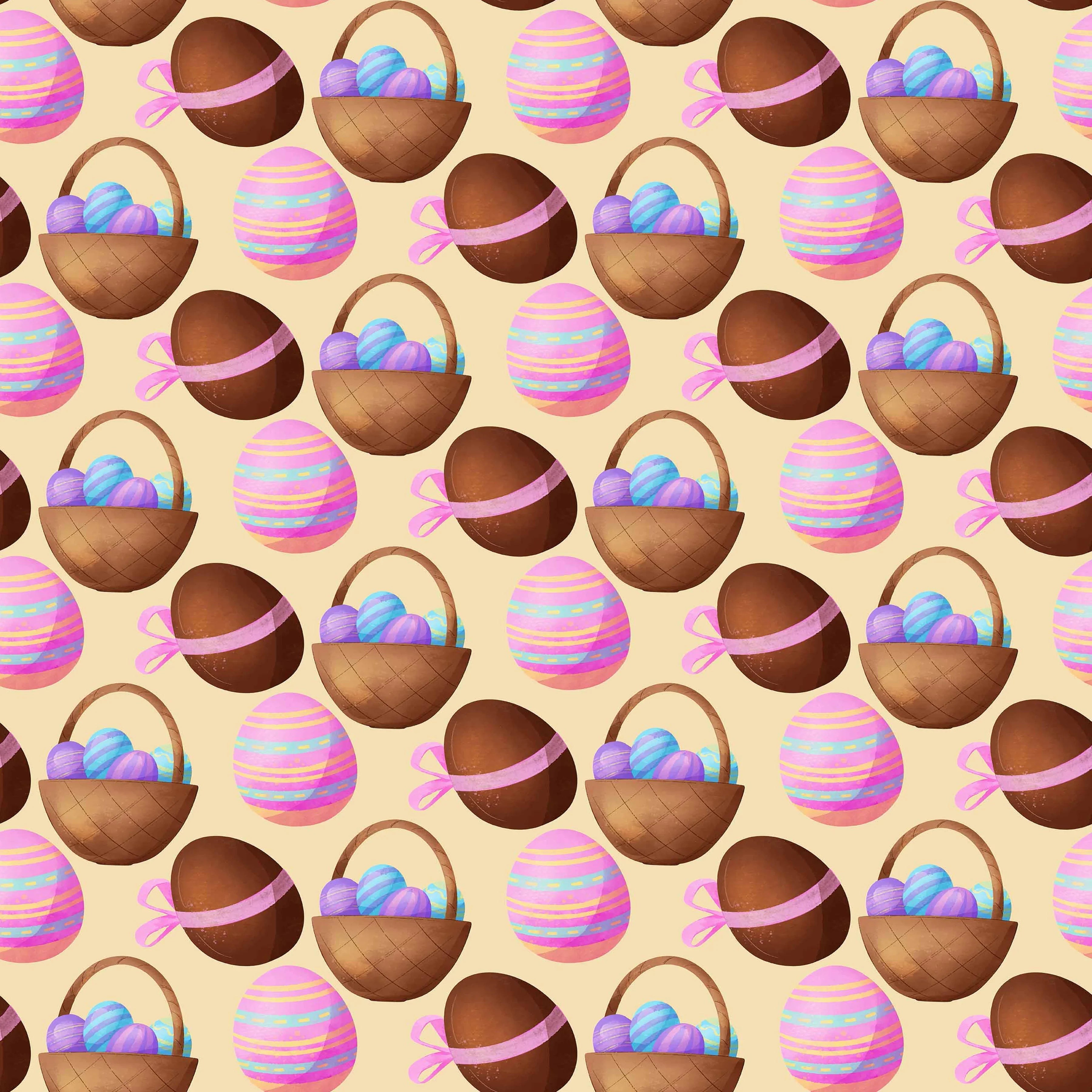 Watercolor Easter Seamless Digital Paper - CraftNest - Digital Crafting and Art