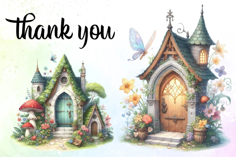 Cute Magic Doors Clipart Bundle - CraftNest - Digital Crafting and Art