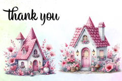 Gnome House Clipart Bundle - CraftNest - Digital Crafting and Art