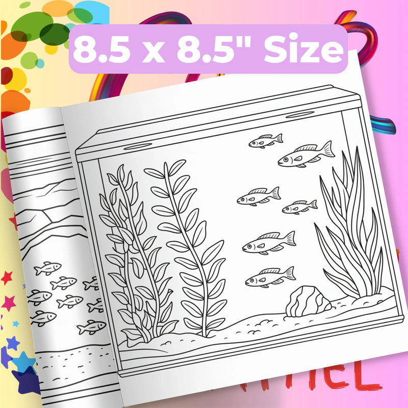 Aquarium Coloring Book Bundle - CraftNest - Digital Crafting and Art