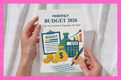 Monthly Budget Planner - CraftNest - Digital Crafting and Art