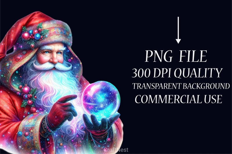 Holographic Christmas Clipart Bundle - CraftNest - Digital Crafting and Art