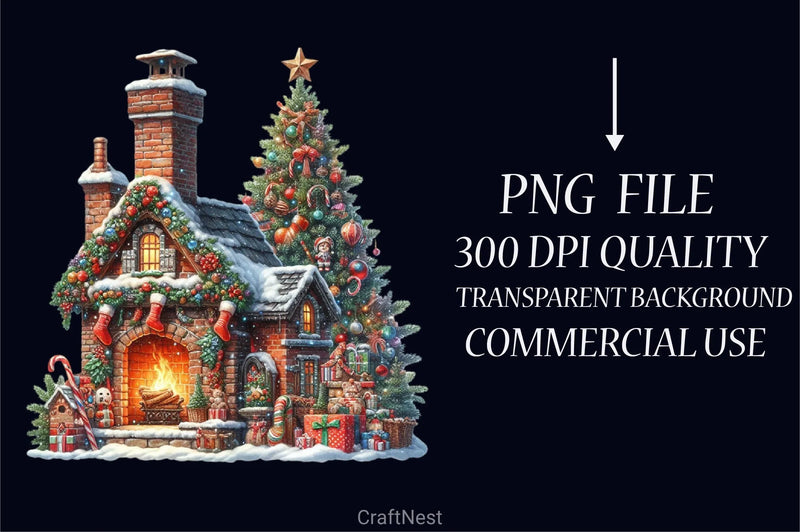 Retro Christmas Clipart Bundle 8 - CraftNest - Digital Crafting and Art