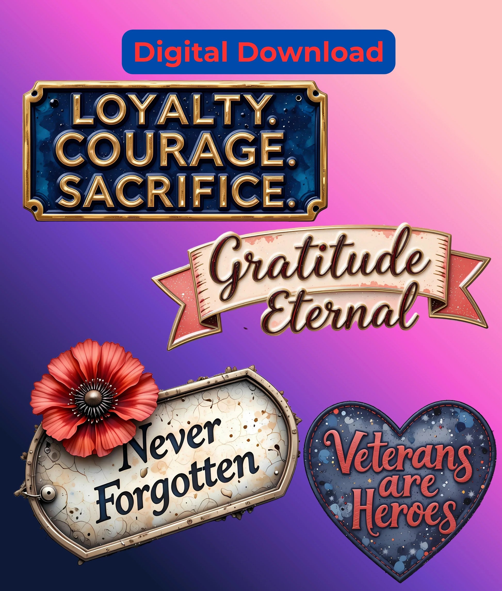 American Valor Clipart Bundle - CraftNest - Digital Crafting and Art