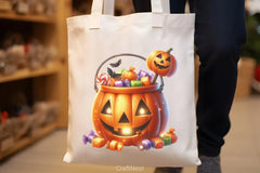 Halloween Candy Pumpkin Clipart Bundle - CraftNest - Digital Crafting and Art