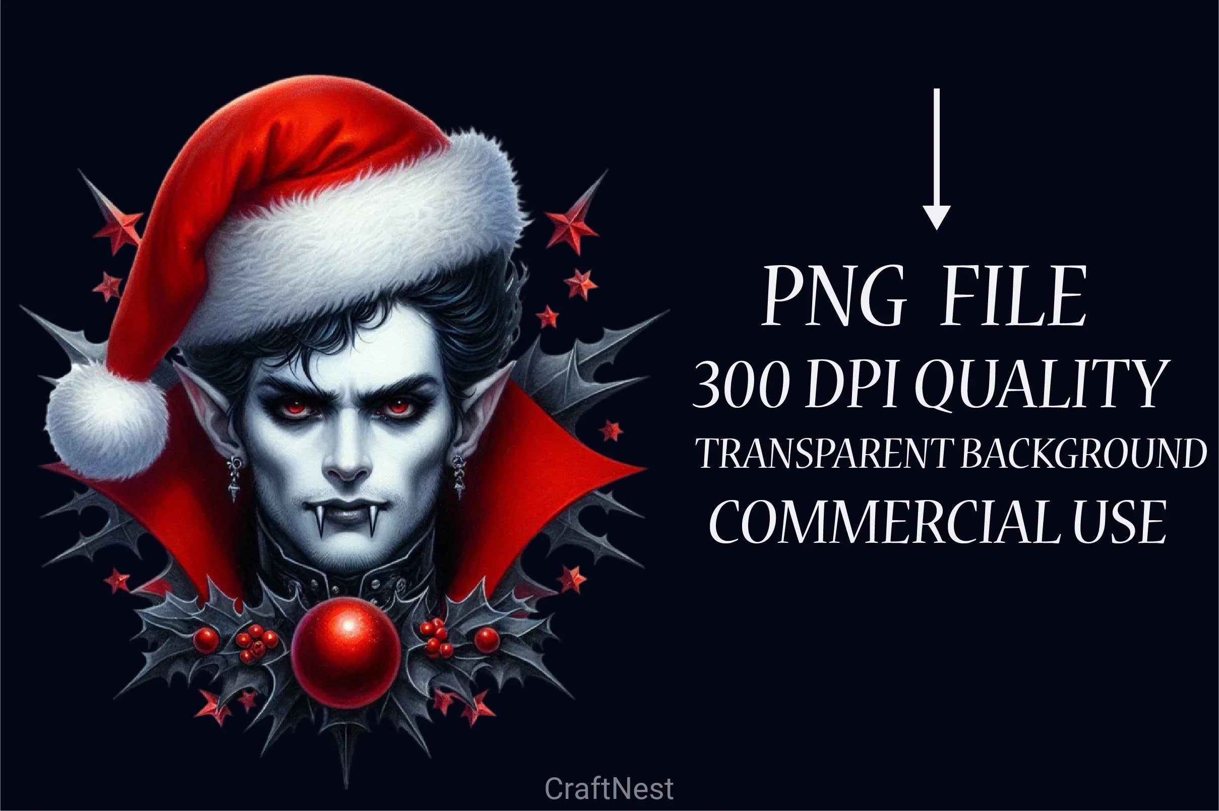 Christmas Gothic Clipart Bundle - CraftNest - Digital Crafting and Art