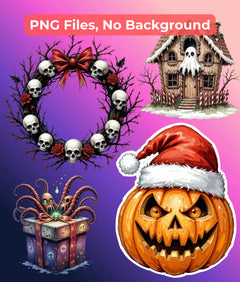 Ultimate Merry Creepmas Clipart Bundle - CraftNest - Digital Crafting and Art