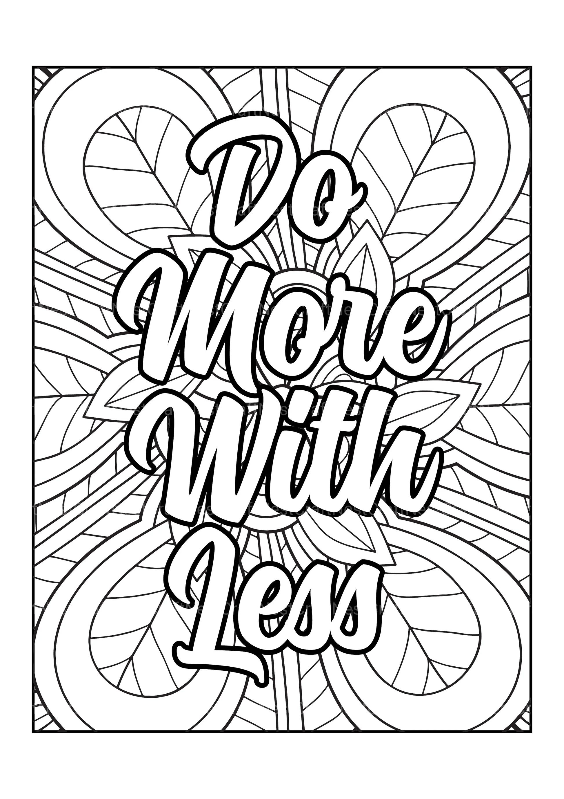 Motivational Quotes Coloring Book 10 - CraftNest - Digital Crafting and Art