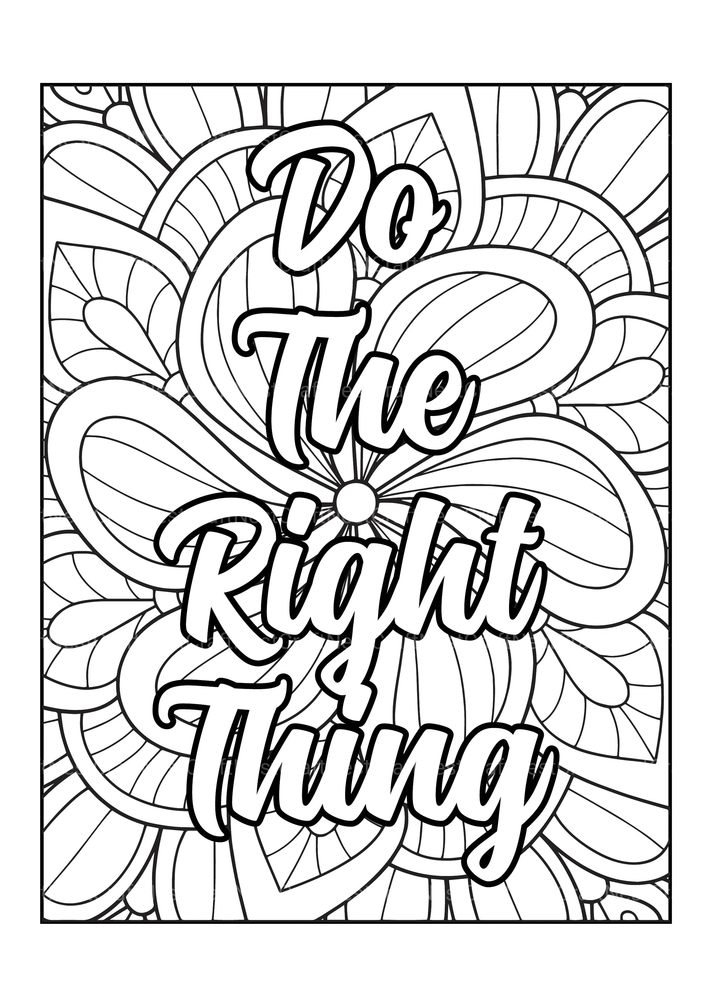 Motivational Quotes Coloring Book 10 - CraftNest - Digital Crafting and Art