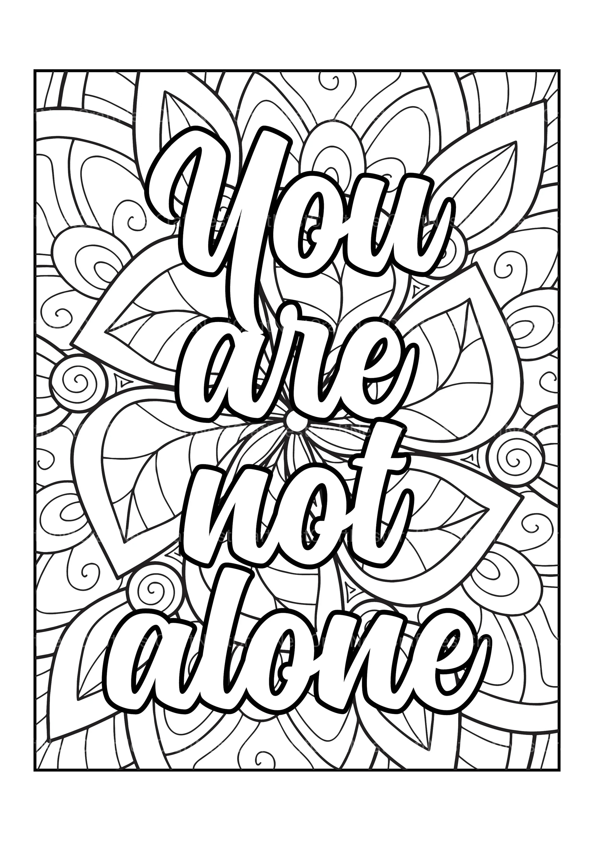 Motivational Quotes Coloring Book 10 - CraftNest - Digital Crafting and Art