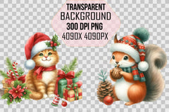 Winter Animal Clipart Bundle - CraftNest - Digital Crafting and Art