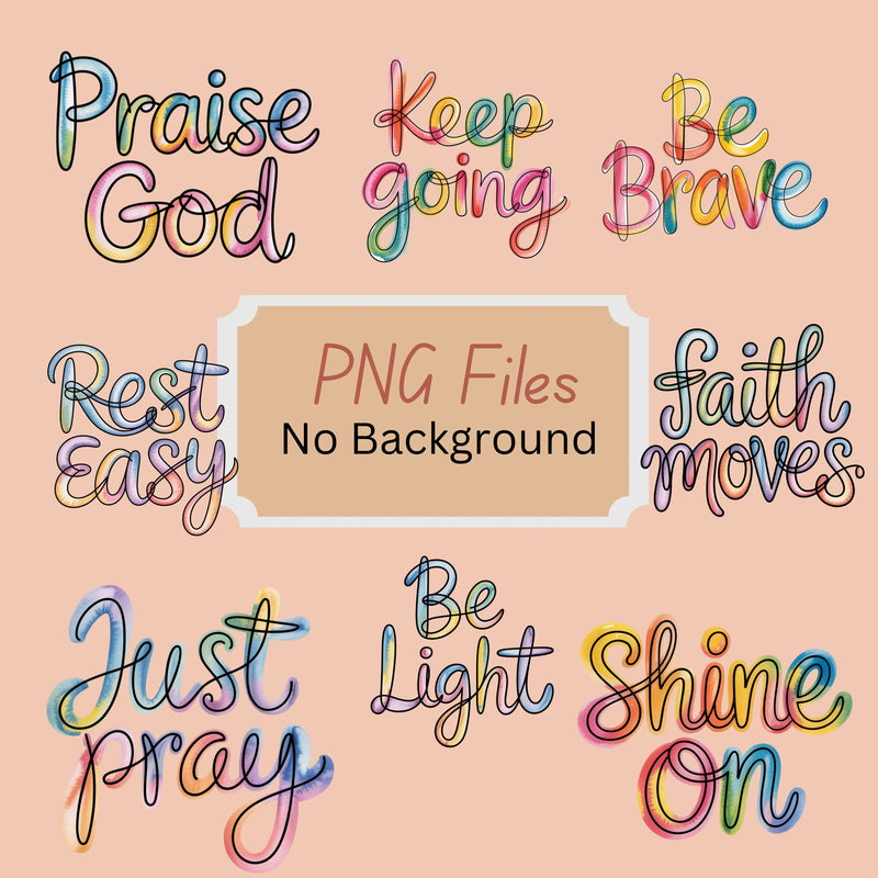Minimalist Inspirational Messages Clipart Bundle - CraftNest - Digital Crafting and Art