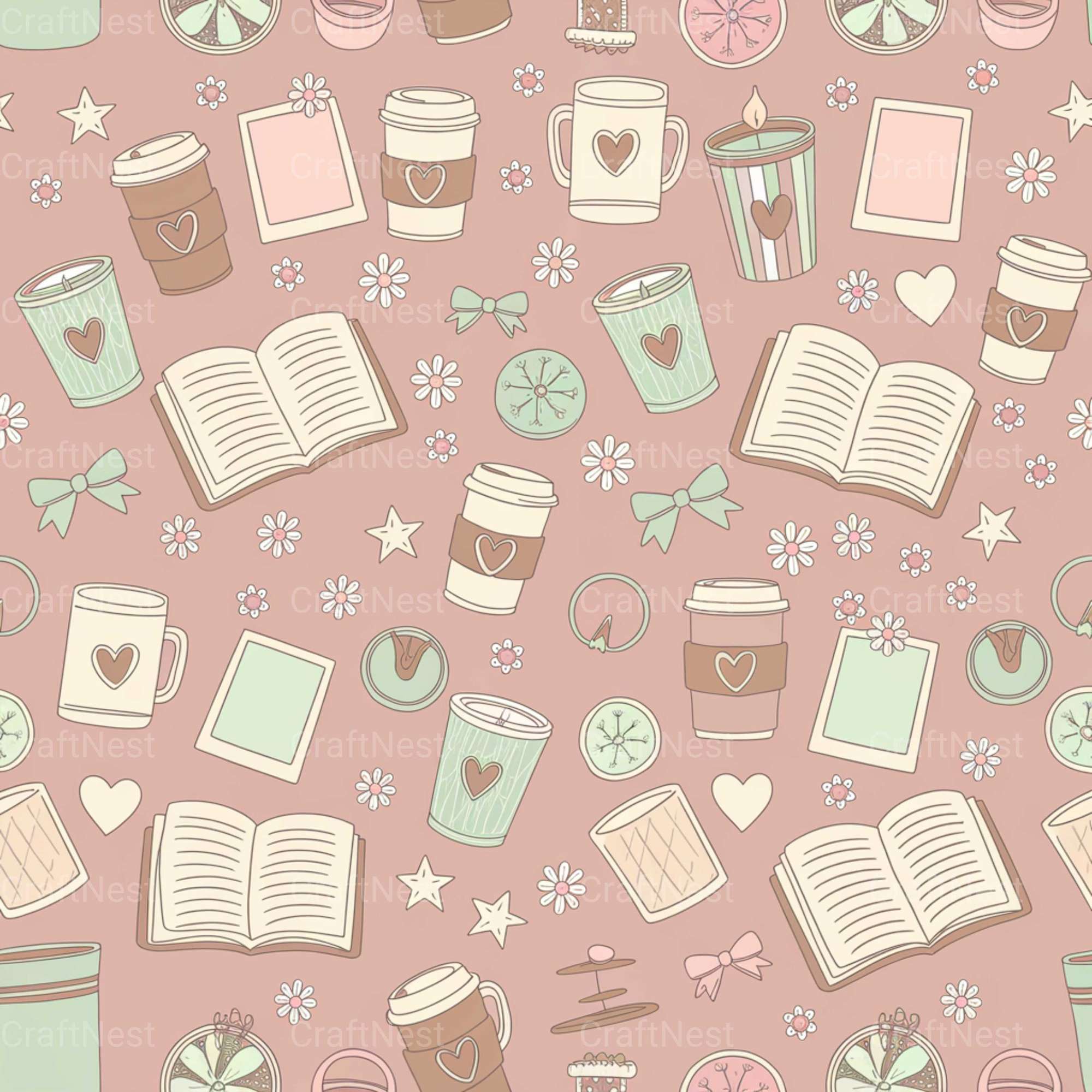 Pink Coffee Texture Papers - CraftNest - Digital Crafting and Art