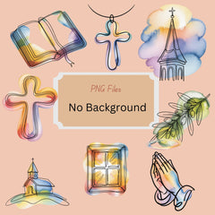 Minimalist Church Elements Clipart Bundle - CraftNest - Digital Crafting and Art