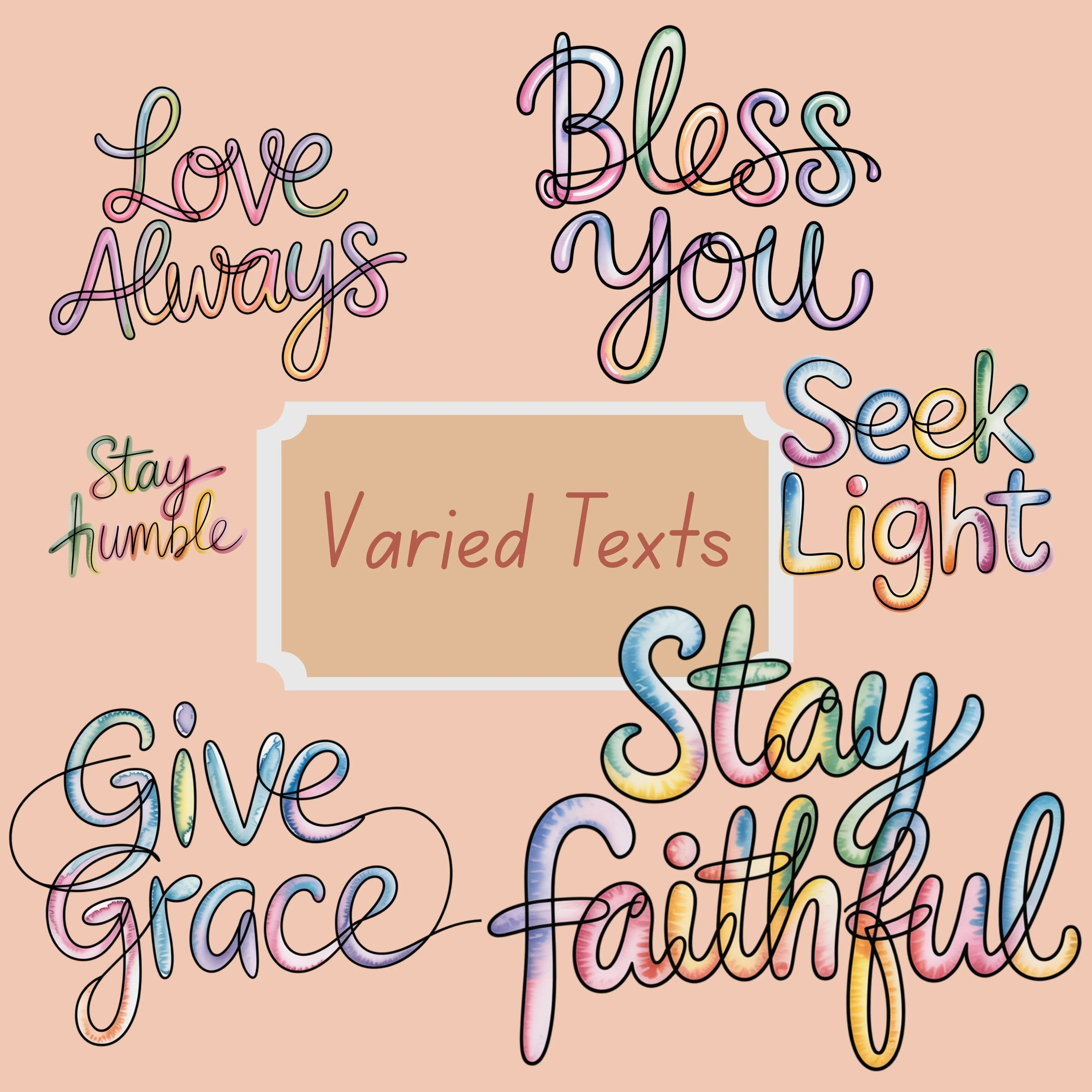 Minimalist Inspirational Messages Clipart Bundle - CraftNest - Digital Crafting and Art
