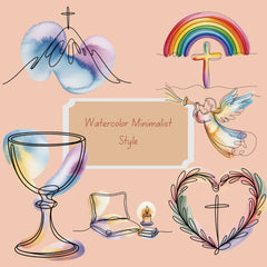 Minimalist Church Elements Clipart Bundle - CraftNest - Digital Crafting and Art