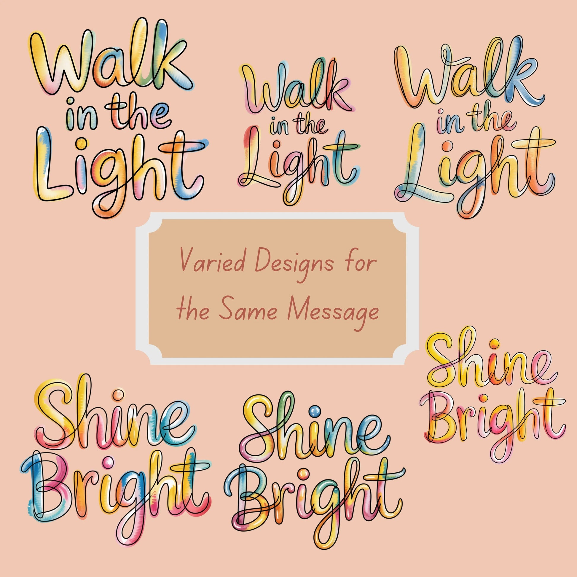 Minimalist Inspirational Messages Clipart Bundle - CraftNest - Digital Crafting and Art