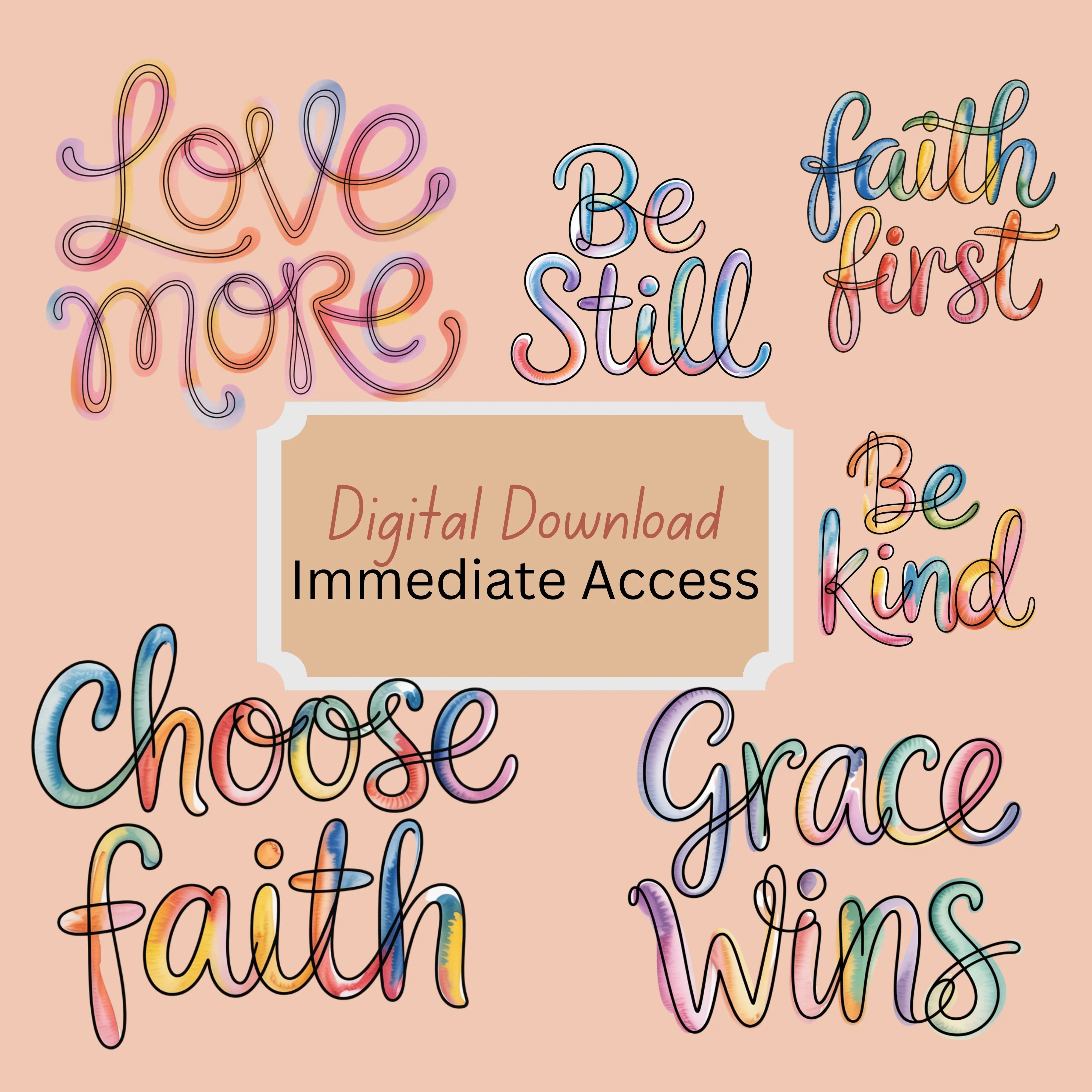 Minimalist Inspirational Messages Clipart Bundle - CraftNest - Digital Crafting and Art