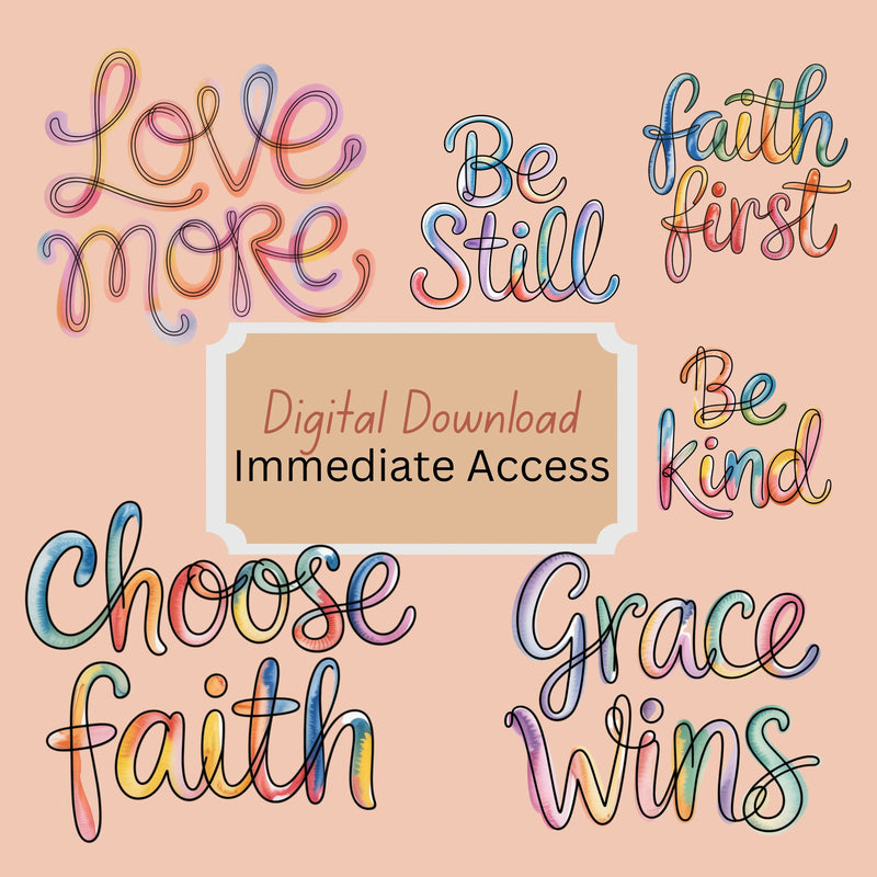 Minimalist Inspirational Messages Clipart Bundle - CraftNest - Digital Crafting and Art