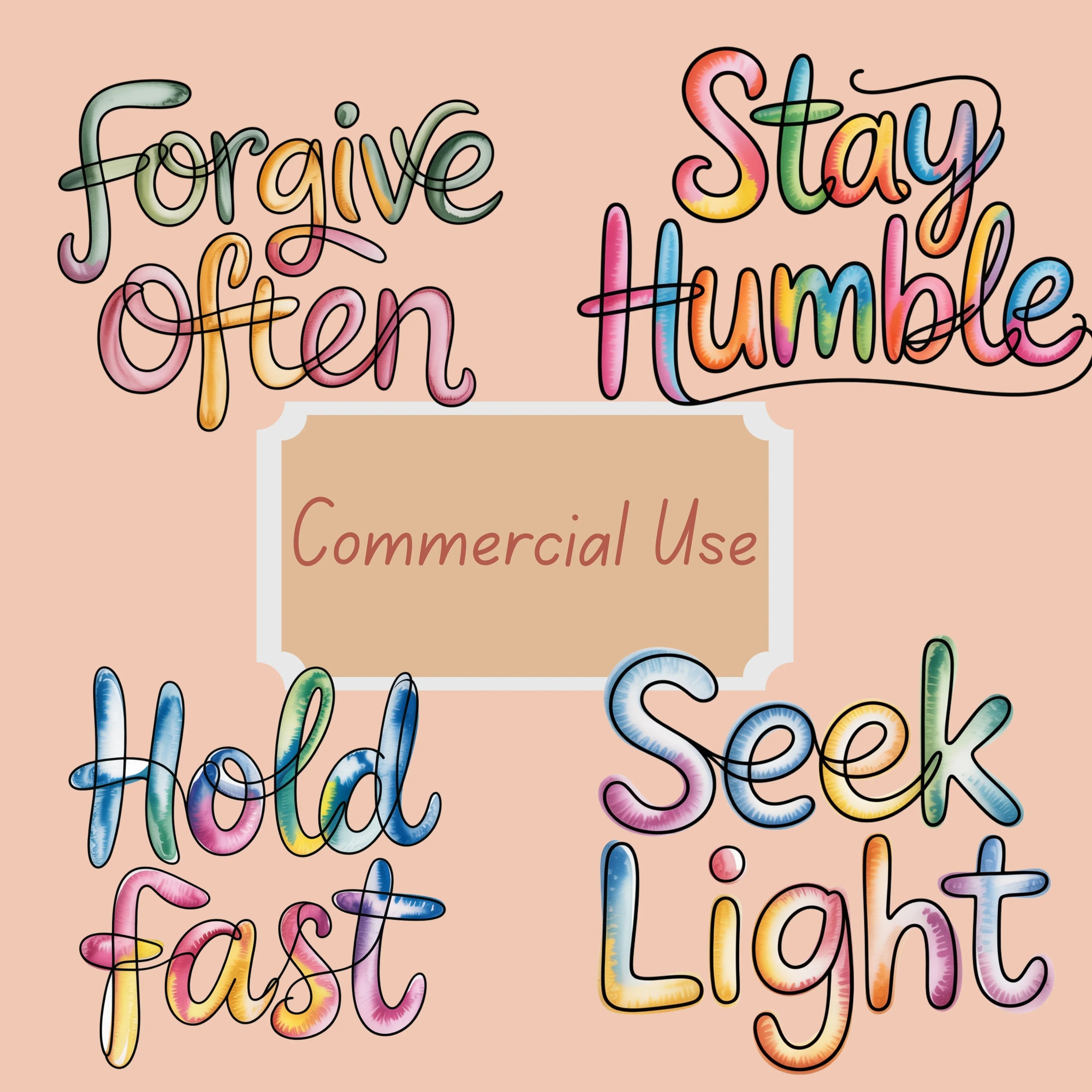 Minimalist Inspirational Messages Clipart Bundle - CraftNest - Digital Crafting and Art