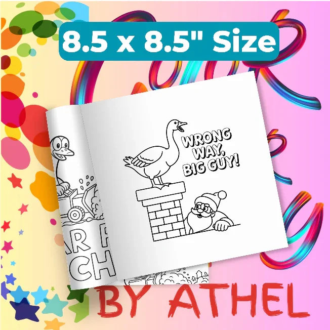 Funny Christmas Goose Coloring Book Bundle - CraftNest - Digital Crafting and Art