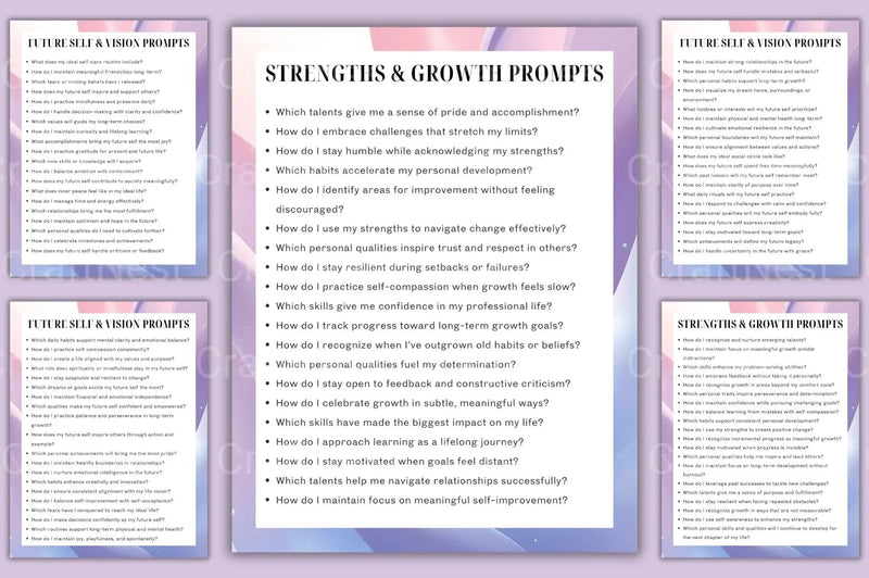 Self Discovery Prompt Vault - CraftNest - Digital Crafting and Art