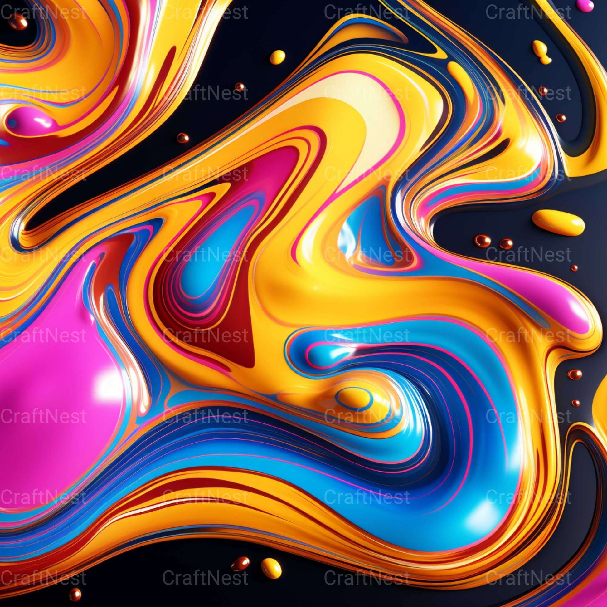 Neon Cyber Textures - CraftNest - Digital Crafting and Art