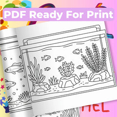 Aquarium Coloring Book Bundle - CraftNest - Digital Crafting and Art