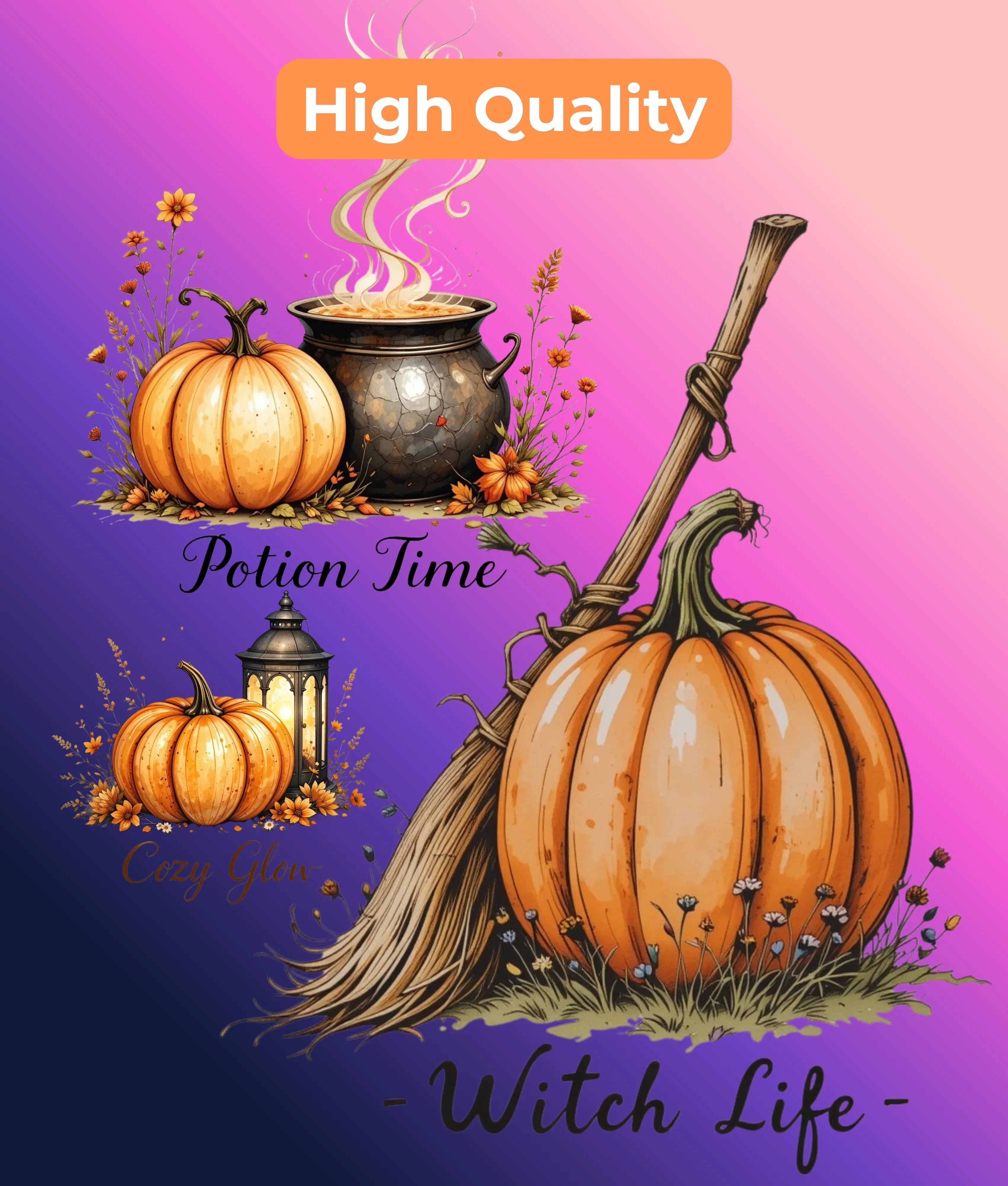 Halloween Pumpkin Clipart Bundle - CraftNest - Digital Crafting and Art